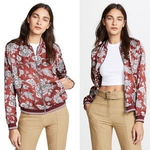 Scotch & Soda Reversible Satin Bomber Jacket NWT